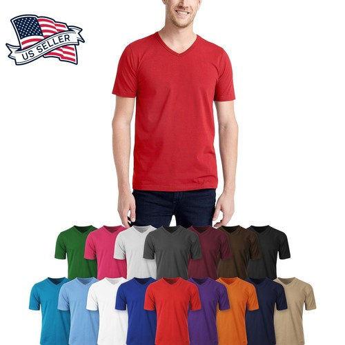 Mens neck shirts heavy - t,